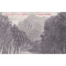 On The Road To The Waterfall Rhodes Mowbray Old Postcard