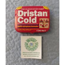 VINTAGE RARE DRISTAN COLD MEDICINE POCKET TRAVEL TIN