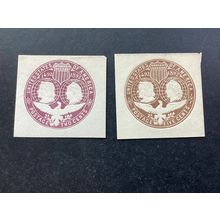 ICOLLECTZONE US U349-350 XF unused cut square