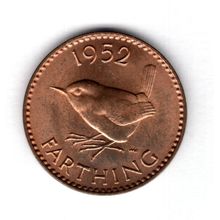 Great Britain. George VI. Farthing 1952. dy16654