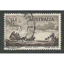 AUS 1913 3.5d 'MAIL COACH PIONEERS' USED (EBID36-808)