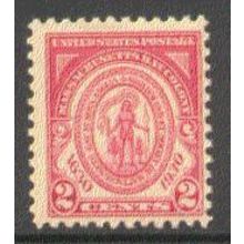 682 2c Massachusetts Just Clears MNH Q0144