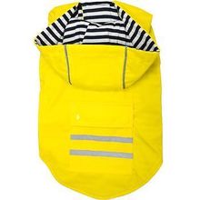 Slicker Raincoat with Striped Lining - Yellow X-Small