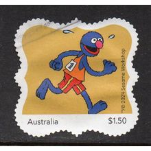 2024 SESAME STREET; 'GO FOR THE GOLD', 'RUNNING', USED S/A MY STAMP. 17/18