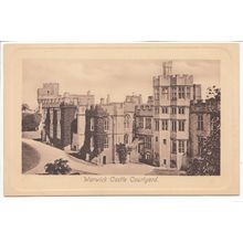 Warwick Castle Courtyard Postcard 633b