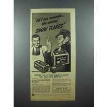 1939 Nabisco Snow Flake Sodas Crackers Ad - Remember