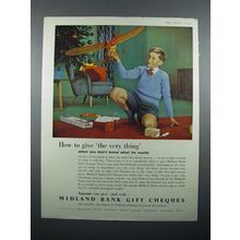 1957 Midland Bank Gift Cheques Ad - The Very Thing