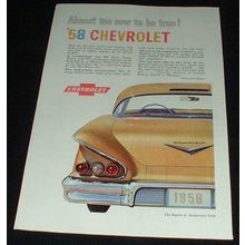 1958 Chevrolet Impala in Anniversary Gold Ad!
