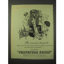 1958 Player's Perfectos Finos Cigarettes Ad - Occasion