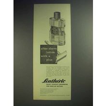 1958 Lentheric After Shave Lotion Ad - With A Plus