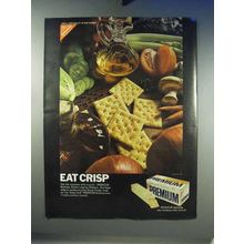 1968 Nabisco Premium Saltines Cracker Ad - Eat Crisp