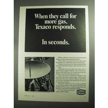 1968 Texaco Oil Ad - When They Call For More Gas