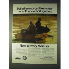 1970 Mercury Outboard Motor Ad - Thunderbolt Ignition