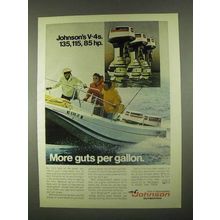 1974 Johnson V-4 135, 115, and 85 Outboard Motors Ad