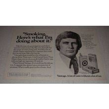 1977 2page Vantage Cigarettes Ad - Here's What I'm Doing