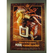 1977 4711 Sir Canada Ceder Cologne Ad - In German