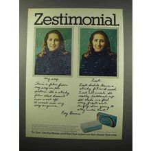 1978 Zest Soap Ad - Zestimonial My Soap Zest