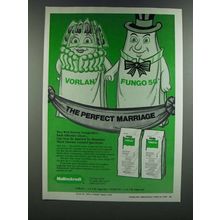 1986 Mallinckrodt Vorlon and Fungo 50 Fungicide Ad - The Perfect Marriage