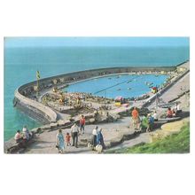 NORTH SHORE BOATING POOL, BLACKPOOL used vintage postcard 1964 postmark /