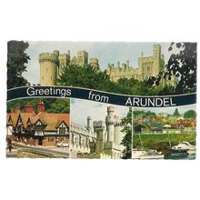 multiview, ARUNDEL, SUSSEX. unused vintage postcard by Constance =