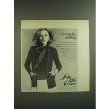 1974 Saks Fifth Avenue Vest and Cardigan Advertisement - Romantic Setting