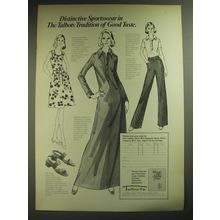 1974 Talbots Advertisement - Tanner Frock, Matti of Lynne Dress