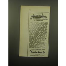 1959 Norwegian America Line Cruise Advertisement - Go CaribbeanÉ Grand!