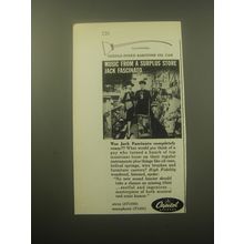 1959 Capitol Records Ad - Music from a Surplus Store Jack Fascinato