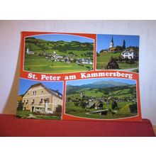 ST. PETER AM KAMMERSBERG, STEIERMARK, AUSTRIA used postcard 1984 pm =