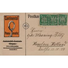 Continental Pneumatic Wurchwitz Glogau German Old Postcard