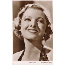 Myrna Loy MGM Film Real Photo Hollywood Postcard