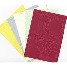 A6 Embossed Card. 10 Sheets. Circles. Cardmaking Scrapbooking Crafts