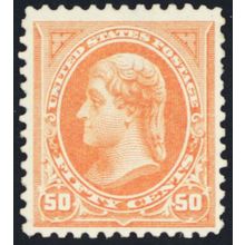 275, Mint VF H 50¢ (Heavy gum bend) - Nice Centering SCV $240 - Stuart Katz