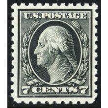 430, Mint VF NH 7¢ Rich Color! - With PSE Certificate - Stuart Katz