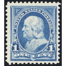 246, Mint VF NH 1¢ - Nice Centering & Fresh - Stuart Katz