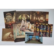 Postcards Church interiors. Job lot