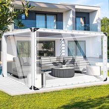 Foundgo Clear Tarps Heavy Duty PVC Vinyl 20 Mil Thick Tarpaulin, Glass Tarpaulin