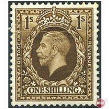 1934 SG449 1s Bistre Photogravure Mounted Mint Filler