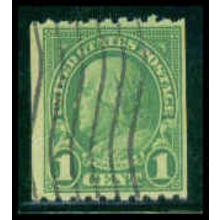 Used 597 1c Benjamin Franklin Fine M09794