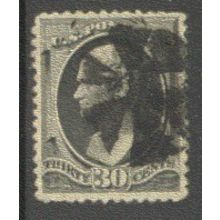 Used 190 30c Alexander Hamilton Very Fine Fancy Cnx H0048