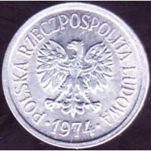 1974 Poland 10 Groszy Coin