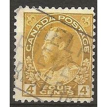 Canada 1922 SG249 4c Olive-Yellow Good/Fine Used ..