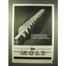 1945 Climax Molybdenum Ad - Bulky, Complicated Castings