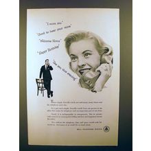 1956 Bell Telephone Ad - I Miss You