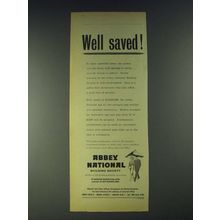 1958 Abbey National Building Society Ad - Well saved!