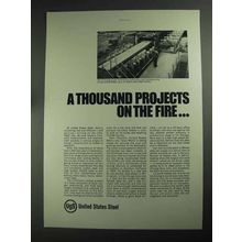 1968 United States Steel Ad - Projects on the Fire