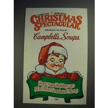 1989 Campbell's Soup Ad - Hope Holidays are Merry