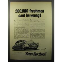1950 Buick Car Ad - 200,000 freshmen can't be wrong