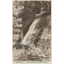 Falls at the Reservoir Belgrave Victoria Australia Old Postcard