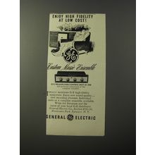 1953 General Electric Preamplifier Control Unit A1-200 Advertisement
